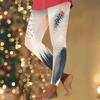 Leggings da Yoga Stampati da Donna Taglie Forti a Vita Alta a Lunghezza Intera Aderenti