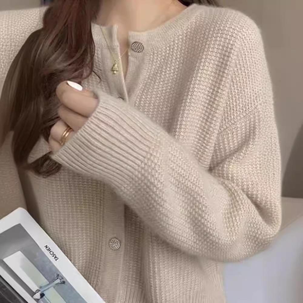 Women's Retro Loose Knit Cardigan - Autumn/Winter 2026 Collection