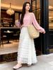 Fei Yuan Korean Style Princess Dress: Early Spring Sweet Layered Mesh Cake Dress for Women