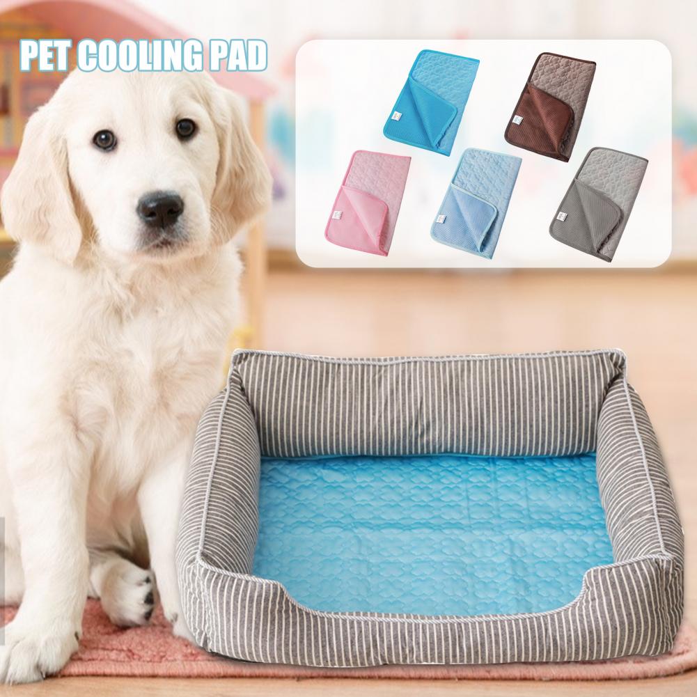 Small Medium Large Dogs Pet Cooling Cushion Dog Mat Cooling Summer Pad Pet Dog Bed Ice Cushion Washable Pet Dog Bed Blanket
