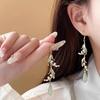 Korean Style Red Strawberry Dangle Earrings For Women Cute Rabbit Flower Peach Blossom Leaf Bamboo Earring Girls Party Jewelry