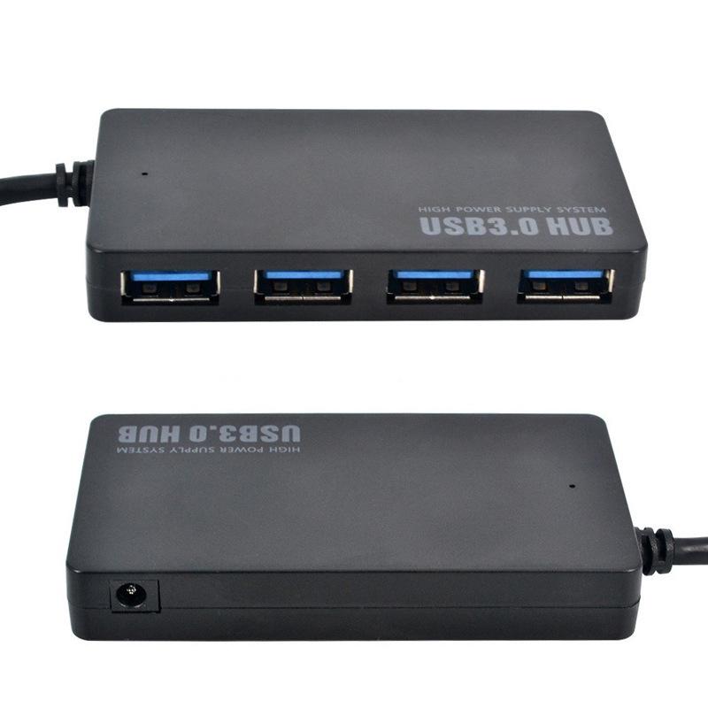 USB 3.0 Type-C Hub Splitter with 4 Ports and Power Interface