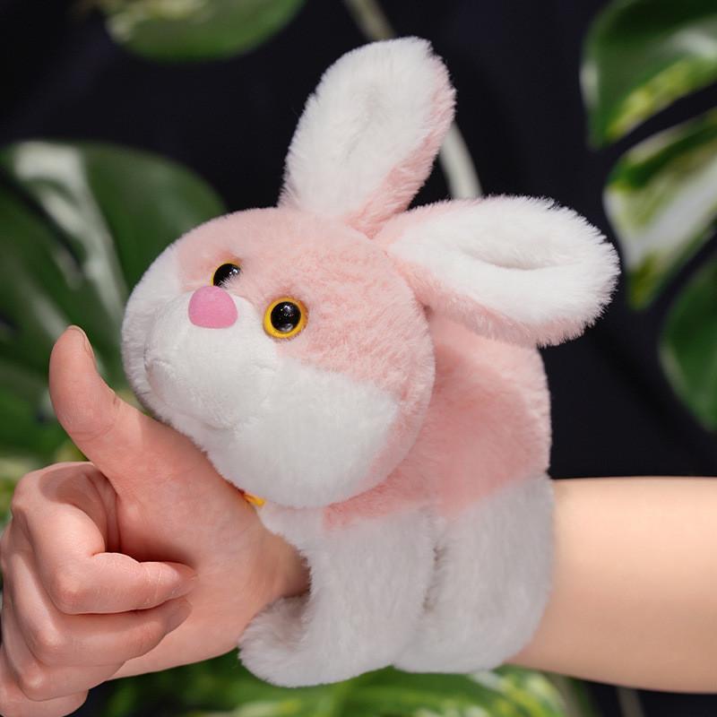 Cartoon Rabbit Simulation Pig Husky Cat Clap Ring Children Holiday Wrist Gift