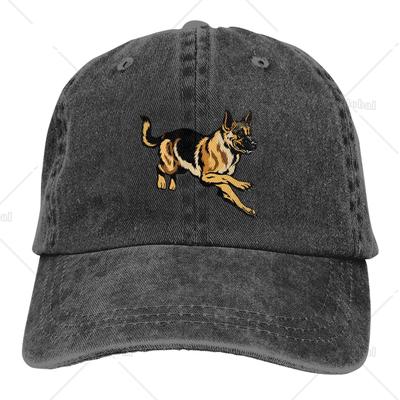 Boné de Beisebol de Algodão Cão Pastor Alemão Unissex Bonés Snapback Homens Mulheres Chapéus de Golfe Ajustável Boné de Jeans Lavado