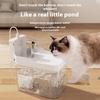 Kabelloser Induktions-Automatik-Trinkbrunnen Wasserfilter Zirkulation Haustier Katze Wassernapf Abnehmbar Mit Pumpe