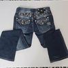 ZYLLO Streetwear Vintage Džíny Oblečení Y2K Dámské Vintage Kapsa Flitry Prané Modré Baggy Džíny Střední Pas Slim Fit Kalhoty