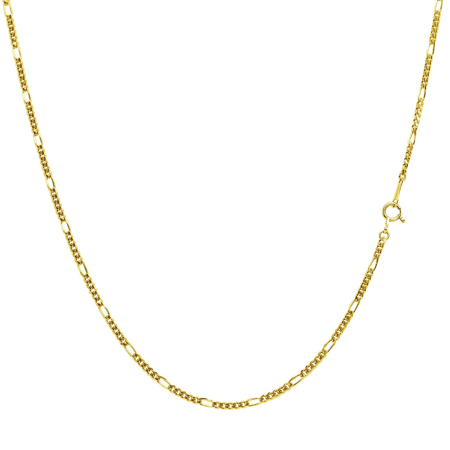 

Necklace Chain Figaro K18 Gold Wire Diameter Width 2mm Length 45cm [Lara Christie] 0.6 lc97-0042-yg-45 золотий