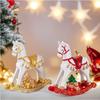 Resin Rocking Horse Christmas Ornament Home Figurine Table Decor Living Room Shelf Accent Gift For Friends And Women Festive