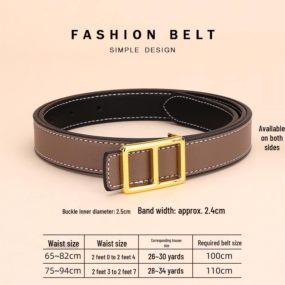 

Женский кожаный ремень с принтом ладони из коровьей кожи - Корейский стиль, Универсальный и модный аксессуар для талии. 100 cm