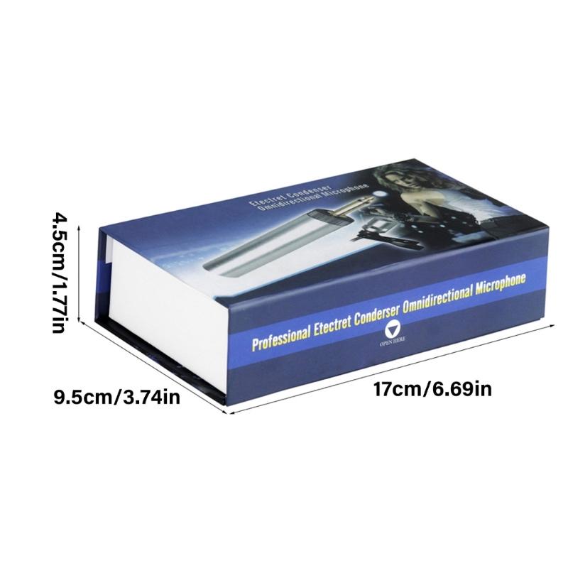 3.5mm Wired Lavalier Microphone Portable Wired Musical Instrument Mic Replacement Pickup Microphone Instrument Accessory