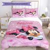 3pcs Custom Name Minnie Bedding Set Duvet Cover Closure Includes 1 Duvet Cover & 2 Pillowcases, Soft and Comfortable for All Seasons.