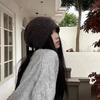 Women's Wool-Blend Sequined Knit Hat - Warm Autumn Winter Slouchy Korean Style