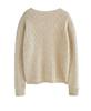 Women's 100% Pure Wool Cable Knit Cardigan – European Style, Thickened, Warm, Loose, Niche Design.