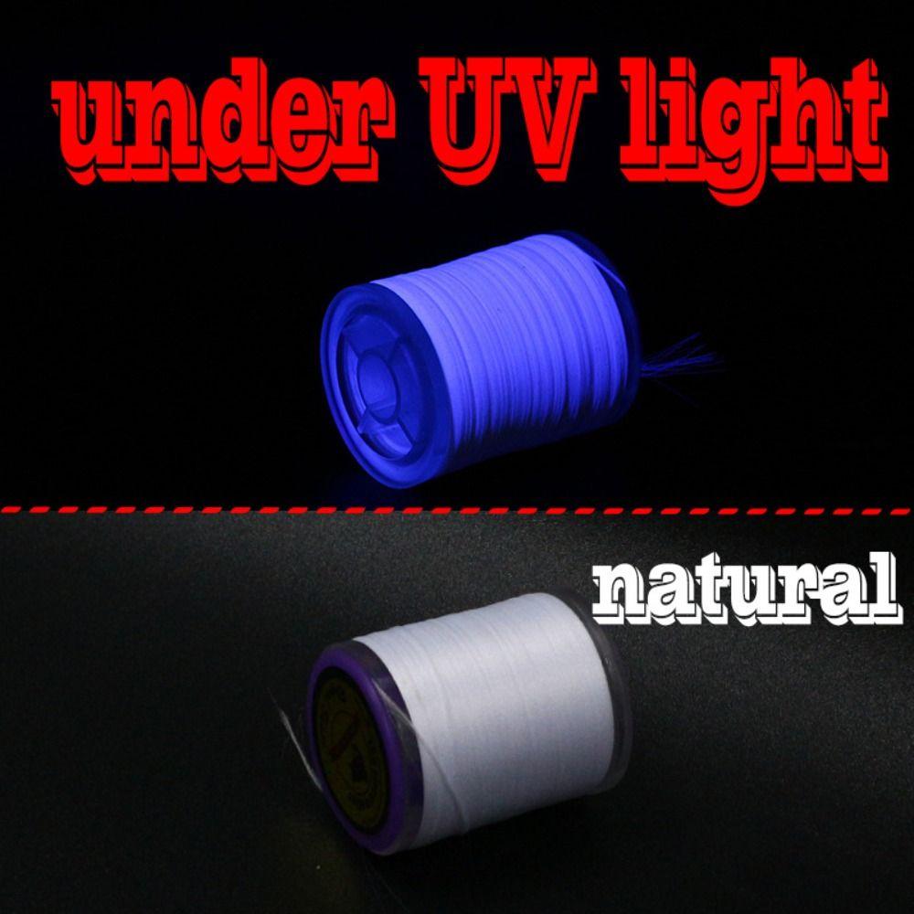 UV-Reflex-Effekt Fliegenbindegarn Fluoreszierende Farbe Fliegenfischschnur Lachs