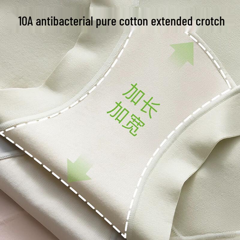 FitonTon Women's High Waist Cotton Tummy Control Briefs 4-Pack