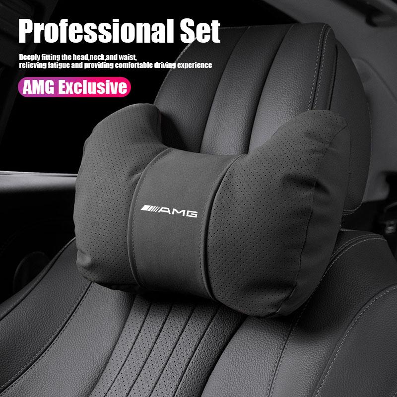 TWEK4 Car Headrest Neck Support S Class Soft High Quality Car Suit Accessories Car Hub Cap For Mercedes Benz AMG W214 W205 W204 W206
