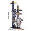 51Cm High-Standard Giant First-Class Semitransparent Superior-Grade Manned Space Launch Vehicle Premium-Quality Construction-Set Top-Grade Bricks