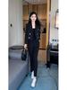 Women's 2023 Black Long Sleeve Suit & Pants Set - High-End Fashion for Spring/Autumn