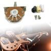 5 Way Short Straight Guitar Toggle Switch Pickup Selector with Black/White/Yellow Tip Knobs Caps for Electric Guitars