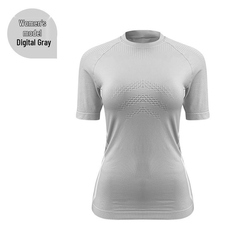 Quick-Dry Compression T-Shirt: Plus Size Unisex Short Sleeve for Outdoor Running & Fitness