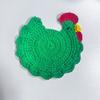 Cute Handmade Crochet Coaster Soft Fabric Cartoon Design Drink Cup Pads Heat Resistant Non-Slip Tabletop Protector Kitchen Use
