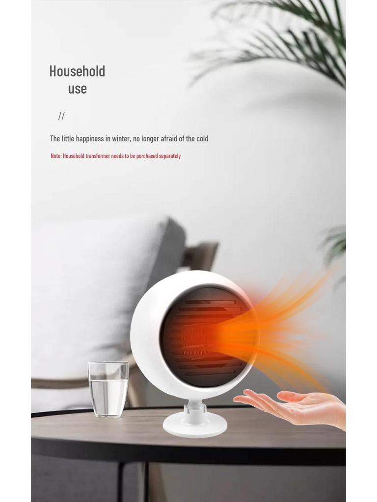 Dual Voltage Car Heater & Defroster: 12V/24V Quick-Heating Fan