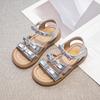 Girls' Sandals Summer New Children's Soft Bottom Anti Slip Princess Shoes Girls' Versatile Sweet Roman Sandals