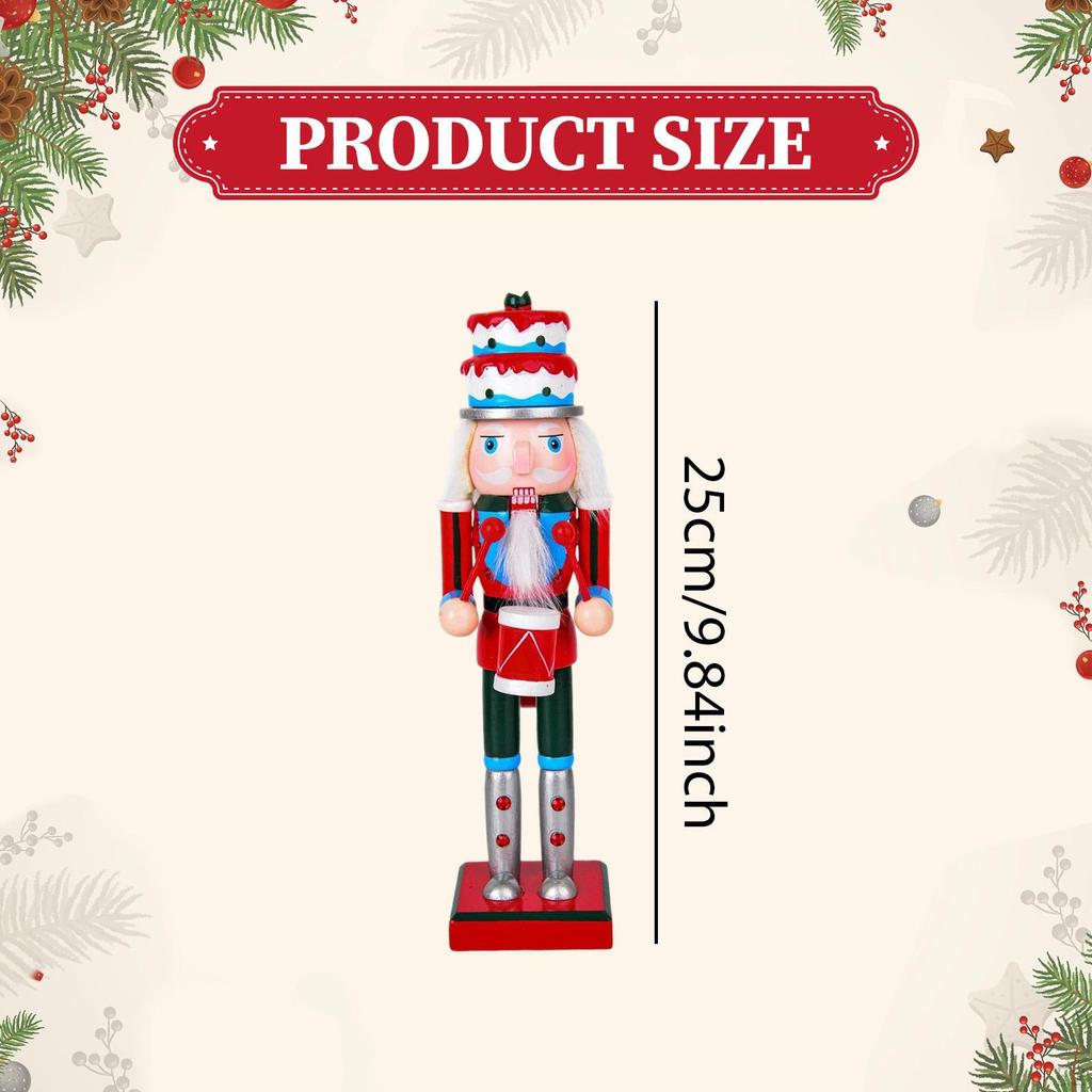 Christmas Decoration Standing on A Base Nostalgic Doll for Desk Centerpiece