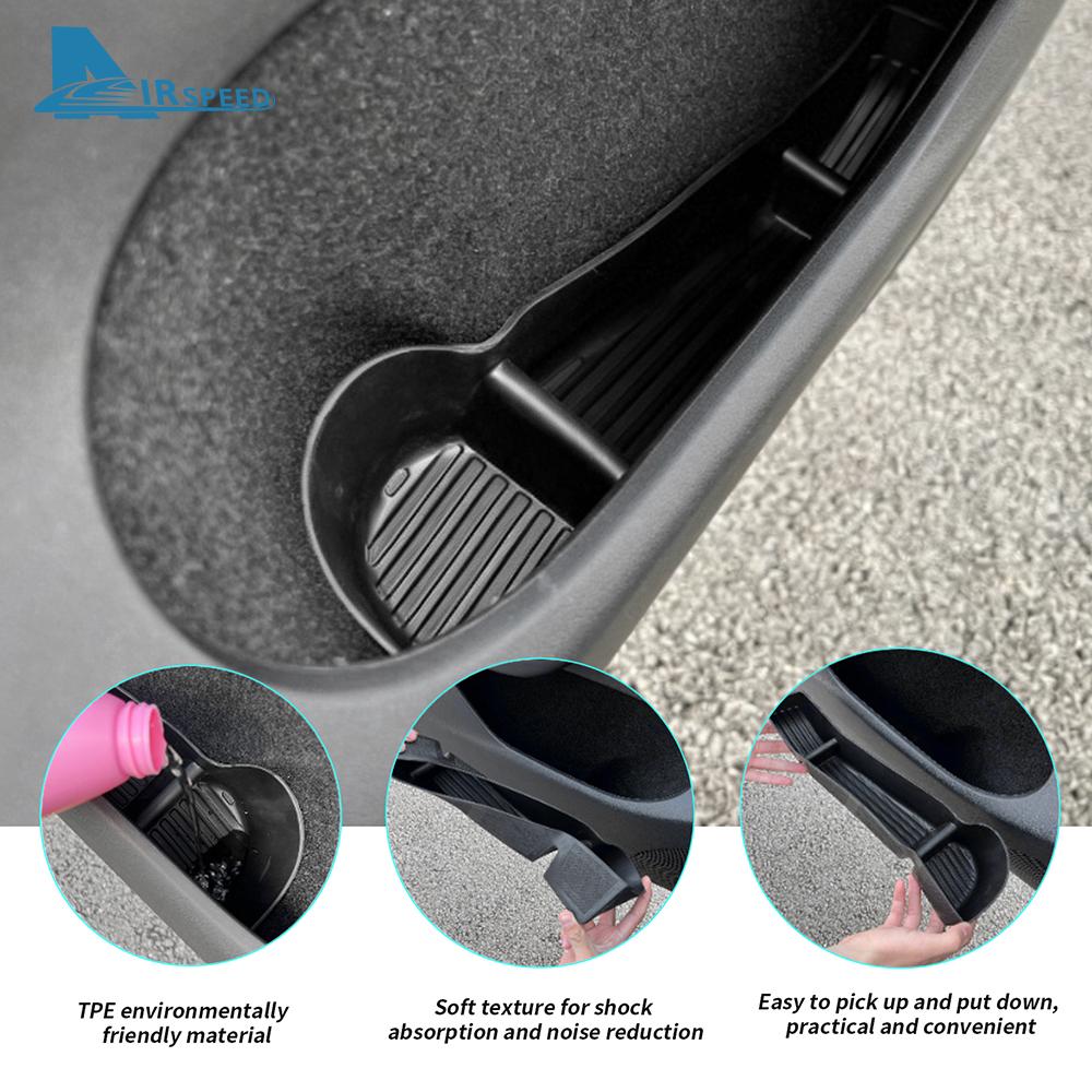 Premium TPE Door Slot Organizer for Tesla Model Y L Refresh 2026-2027 - 4-Pack Car Door Pocket Organizer Interior Accessories