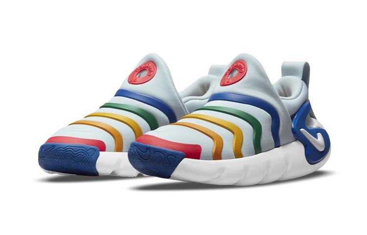 Nike Dynamo GO Low Top Sports Casual Shoes Blue Red Children Aged 3 7 Years Old DH3437-400