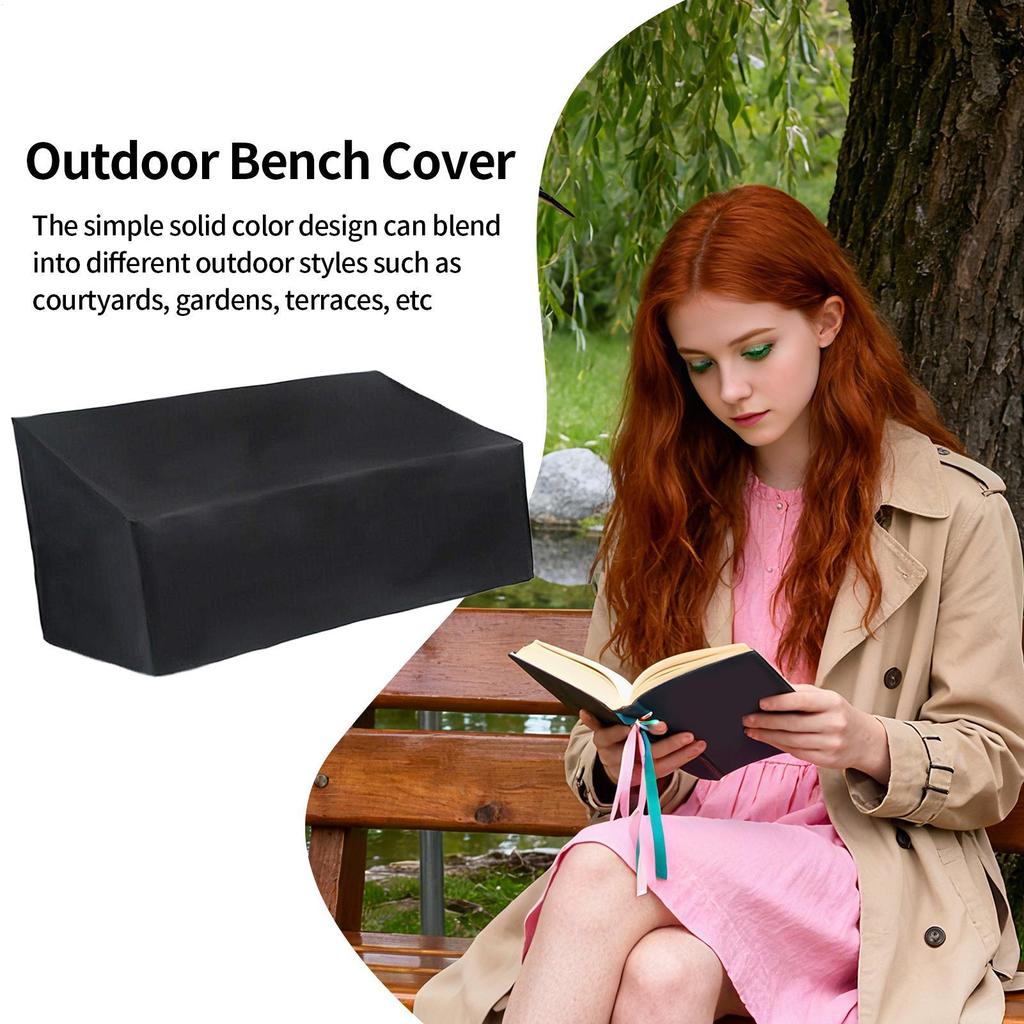 Outdoor Bench Cover Patio Furniture Cover Furniture Dust Protector Waterproof Chair Cover Oxford Fabric Garden Lawn Bench Cover