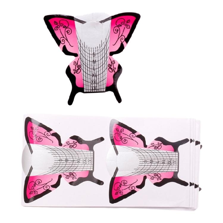 100 Pieces Nail Sculpting Forms With Strong Adhesive Nail Extension Accessory For Seamless Application At Home Or Salon