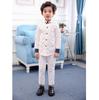 2025 Boys' Long Sleeve Solid Color Shirt - Small Suit Style