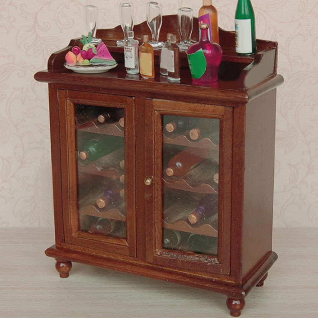Wooden Cabinet Elegant Ature Cabinet Furniture for 1Celsius12 Doll House