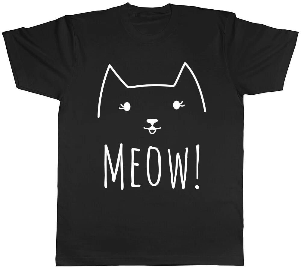 Meow! Cat Mens T-Shirt Tee XL