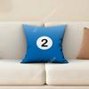 Billiard Pool Snooker Balls Number Pillow Cover Sofa Couch Cushion Case Home Living Room Decoration