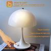 Nordic Rechargeable LED Mushroom Table Lamp Desk Light for Living Room Bedroom Study Lighting Fixtures