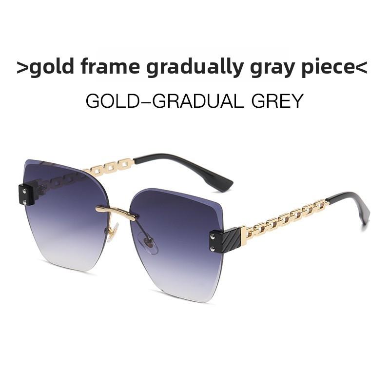 Fashion Square Frame Sunglasses With Uv400 Protection For Summer Outdoor Travel