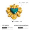 Cross-border Stainless Steel Jewelry Accessories Heart-shaped Flower Pendant Accessories Platedaccessories for Women