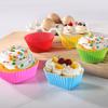 8Pcs Silicone Lunch Box Dividers Kids School Bento Box Food Separators Cupcake Liners Mold Eco-Friendly Baking Tools for Childre