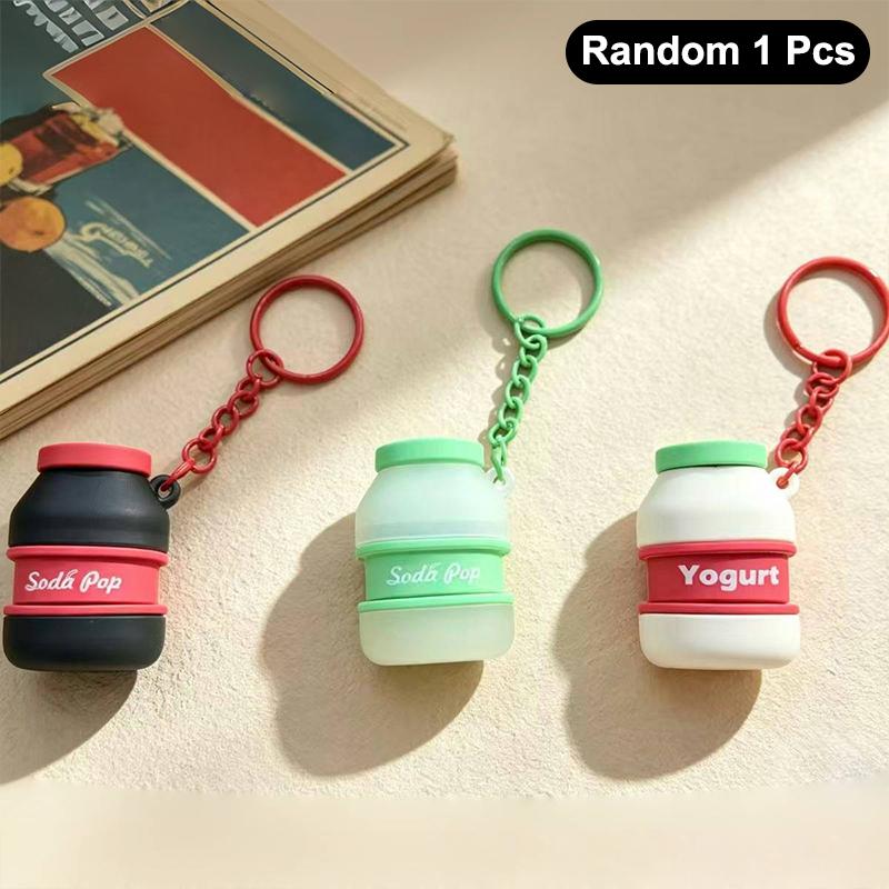 Mini Gourmet Keychain Decompression Toy Anxiety Relief Toy Fried Egg Burger Sushi Avocado Durian Pendant Bag Backpack Decor
