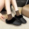 Autumn and winter new velvet cotton slippers women's household indoor non-slip thick-bottomed plush warm plush slippers