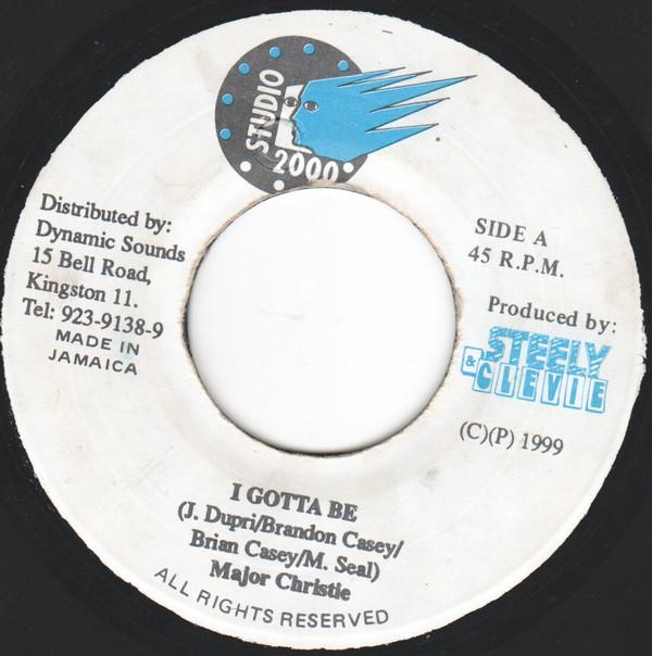 

7inch Record MAJOR CHRISTIE - I Gotta Be NONE Studio 2000 1999 Jamaica Reggae, Ska & Dub Used