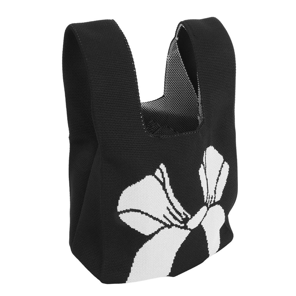 Geantă de mână tricotată estetică, geantă de umăr tricotată, geantă portabilă casual pentru femei, geantă de mână pentru călătorii, petreceri