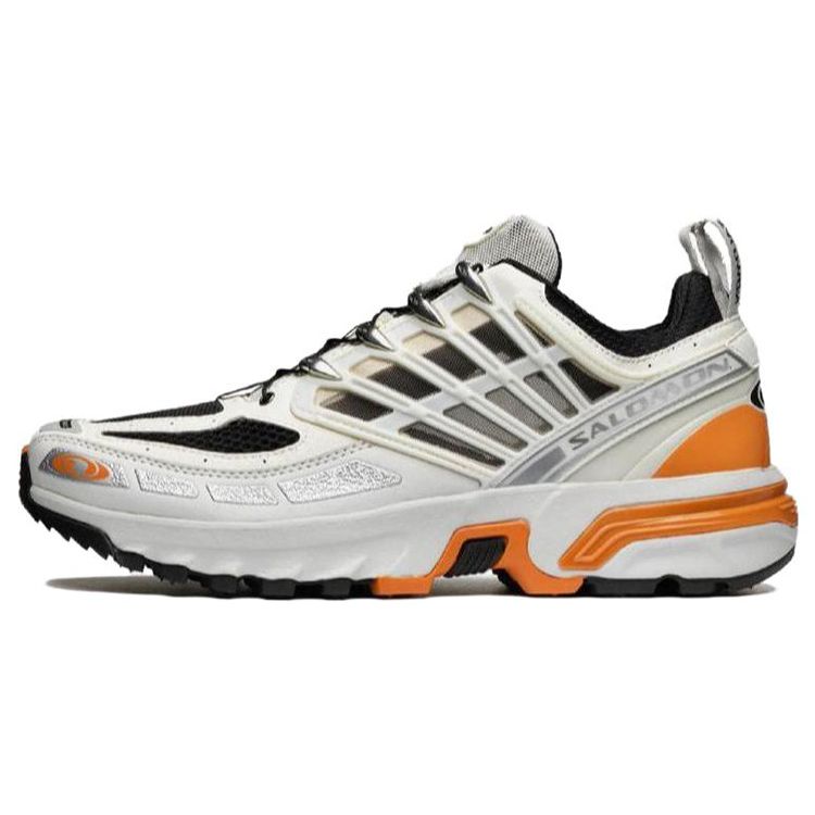 Salomon Acs Pro Fabric Rubber Leather Round Toe Lace-Up Breathable Low-Top Outdoor Functional Shoes Men Shoes Vanilla 472988