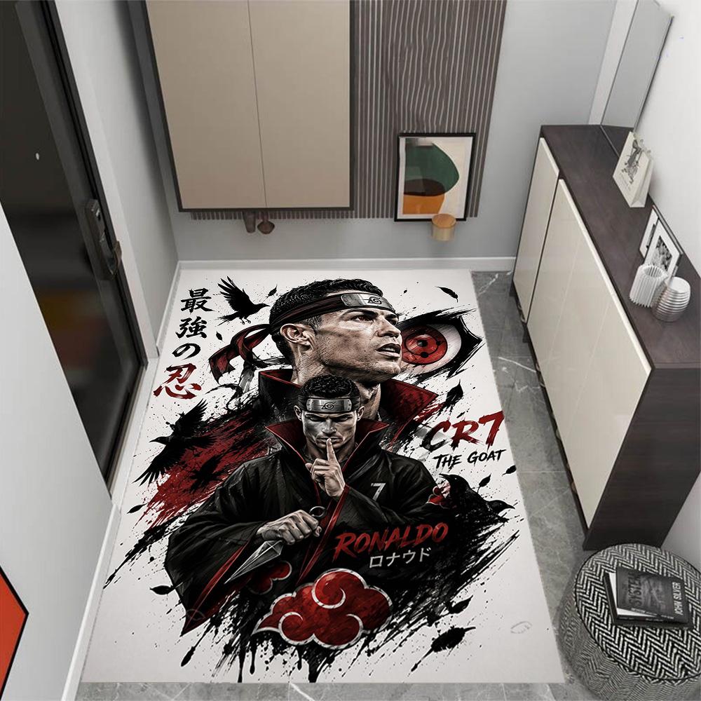 Ronaldo's Number Seven Jersey Floor Mat Perfect for Decorate Room Playrooms Bedrooms Game Room Antislip Carpet Anime Office Decor Wedding Party Gift