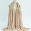 Fashion Pearl Chiffon Hijab Shawls Of Muslim Women Solid Color Head Wraps Scarf For Ladies