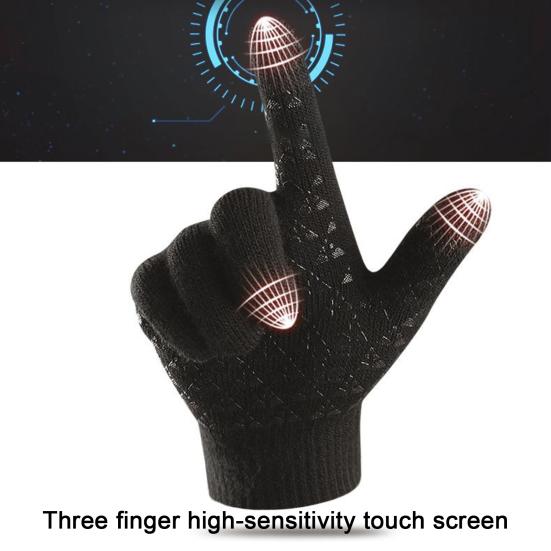 Winter Gloves for Men And Women Non-Slip Touchscreen Thermal Gloves Velvet Lined Gloves