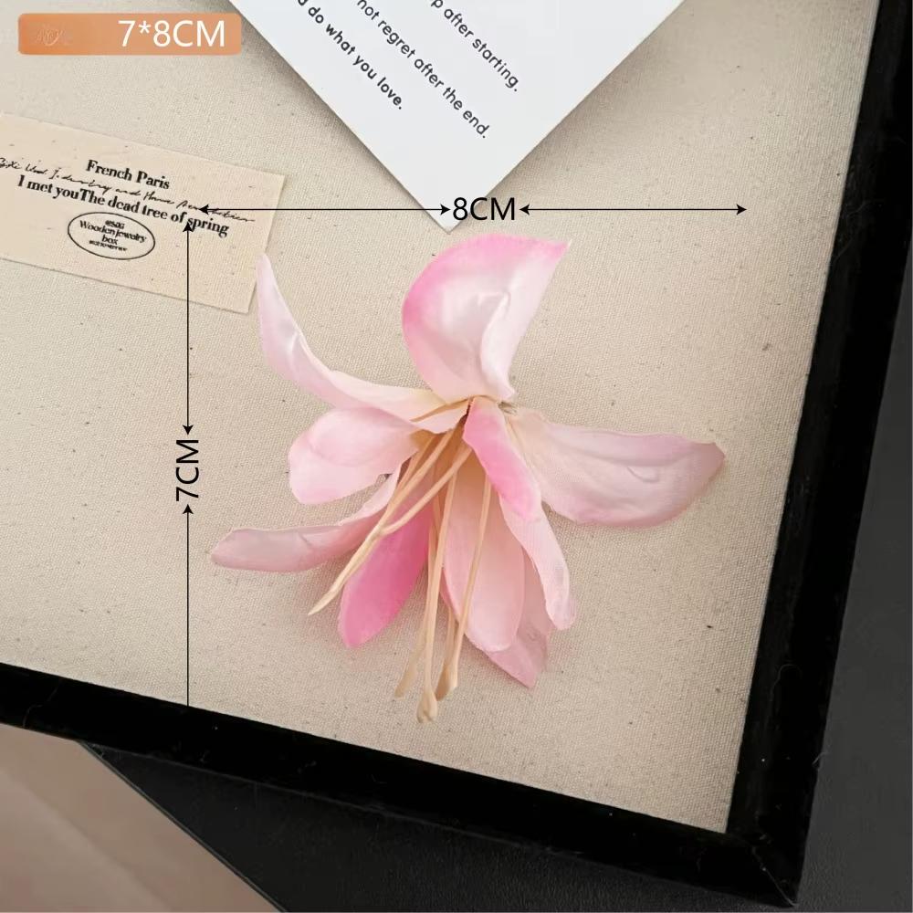 Hawaiian Flower Hair Clip/Claw for Women Artificial Floral Shark Clip Lily Barrettes Hairpin Accessories Vacation Beach Gifts