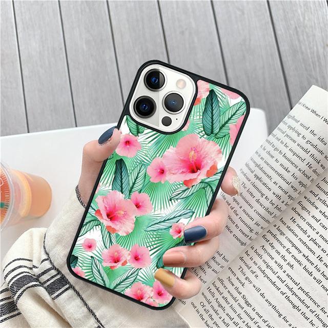 Tropical Paradise Hawaiian Flower Cover For iPhone 17 Air 15 16 14 13 12 Pro Max 11 Pro Max Plus Phone Case Coque